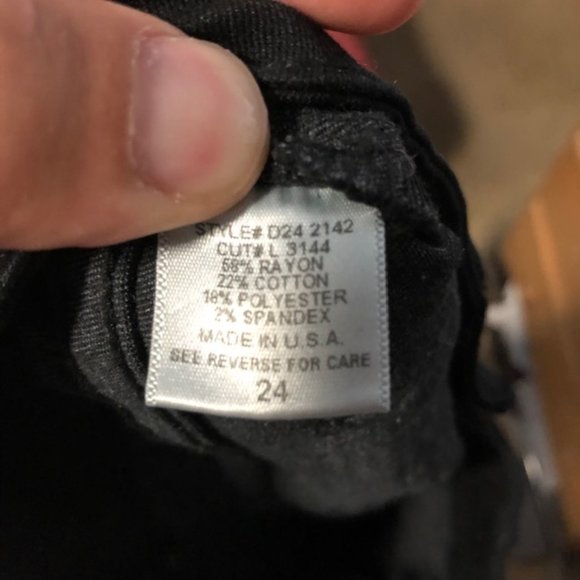 Carmar Black Skinny Jeans 24x27 - Picture 4 of 4